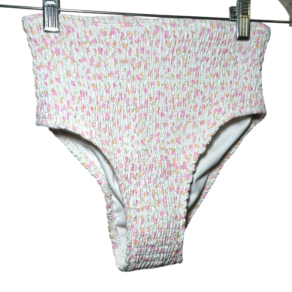 NWT Charlie holiday high waisted bikini bottom women's XS boho ditzy floral
